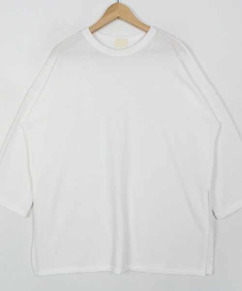 트임 미니 쭈리 오버핏 긴팔 티셔츠